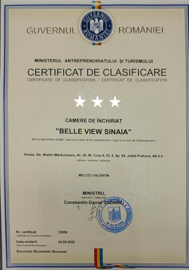 Belle View Sinaia-Free Parking Daire Dış mekan fotoğraf
